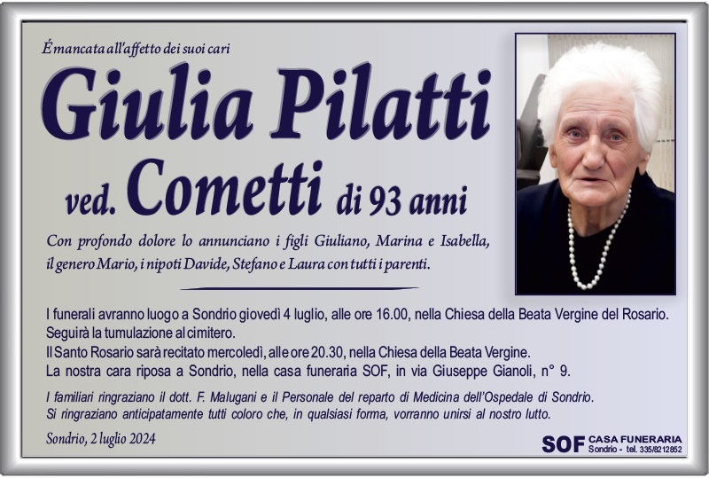 Giulia Pilatti ved. Cometti