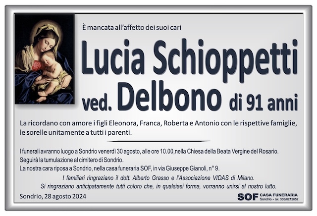 Lucia Schioppetti ved. Delbono