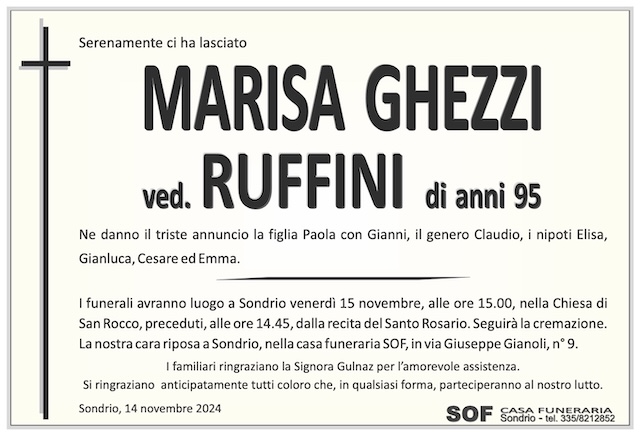 Marisa Ghezzi ved. Ruffini