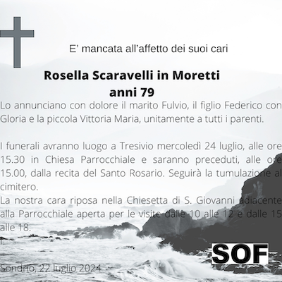 Rosella Scaravelli in Moretti